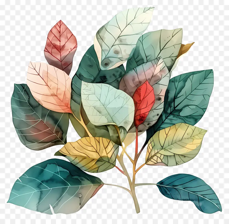 Bouquet De Feuilles，Feuilles PNG