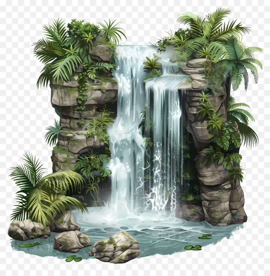 Cascade De La Jungle，Cascade PNG