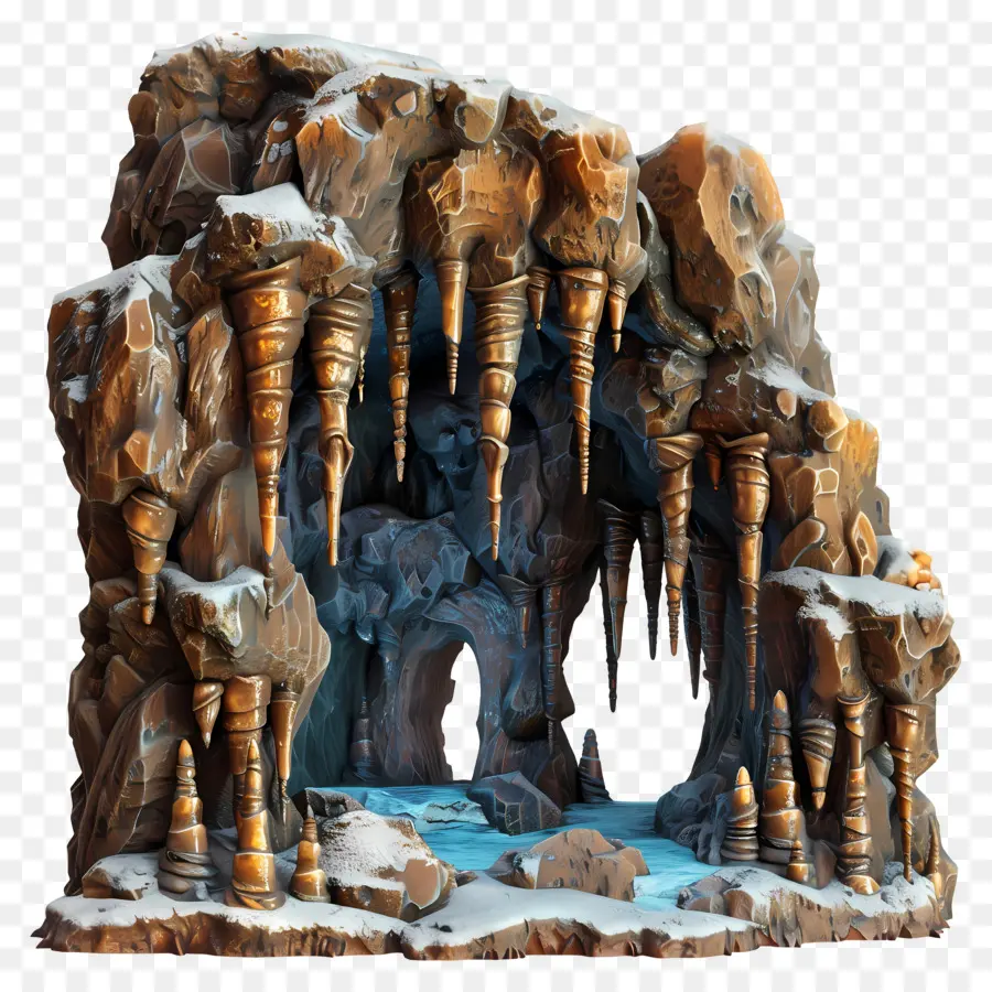 Stalactite De La Grotte，Grotte PNG