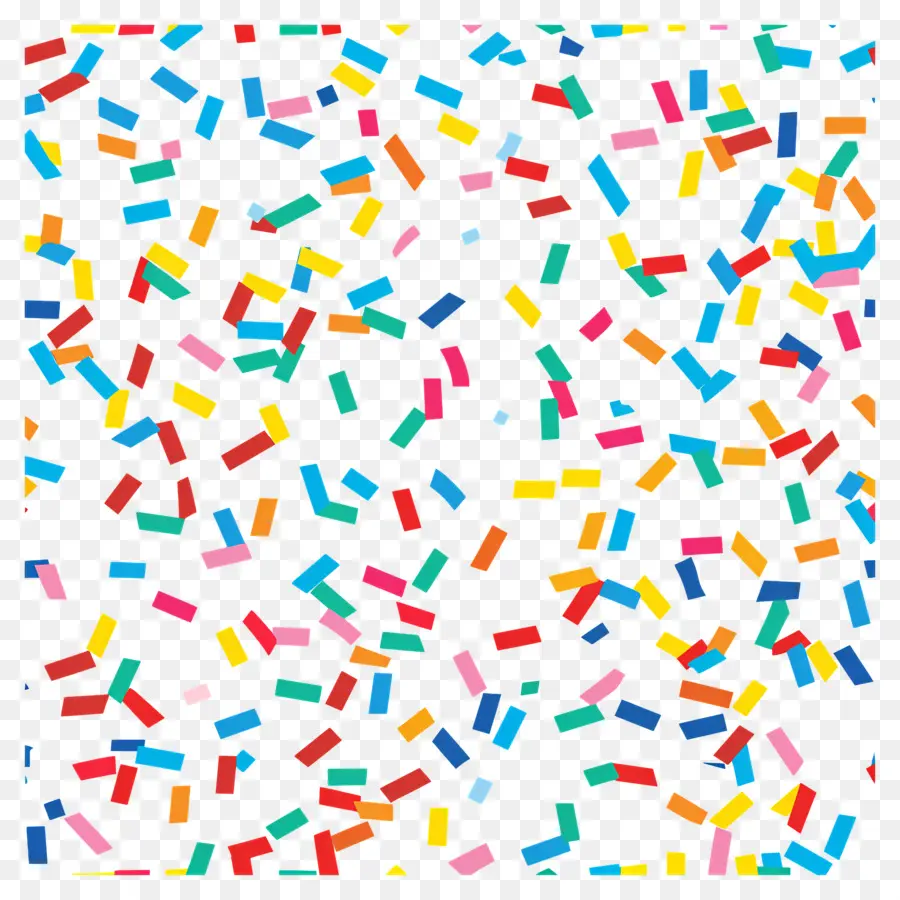 Motif De Confettis，Confettis Colorés PNG