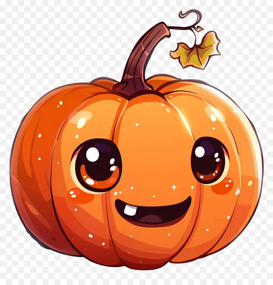 Citrouille Kawaii，Citrouille Souriante PNG