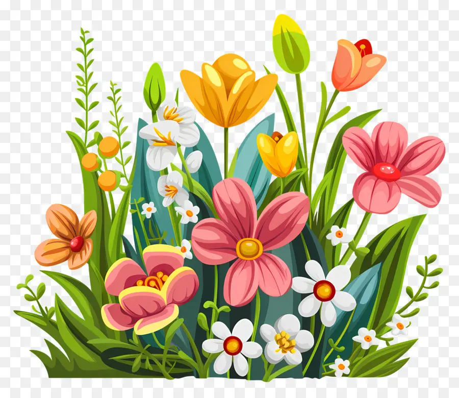 Fond De Printemps，Fleurs PNG