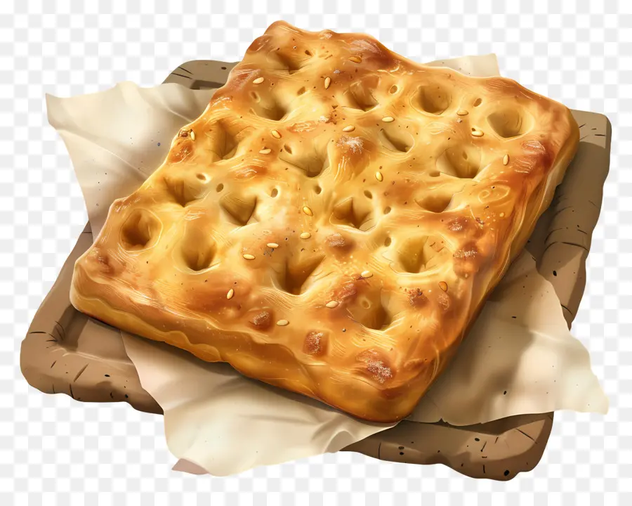 Pain Focaccia，Pain Focaccia Doré PNG