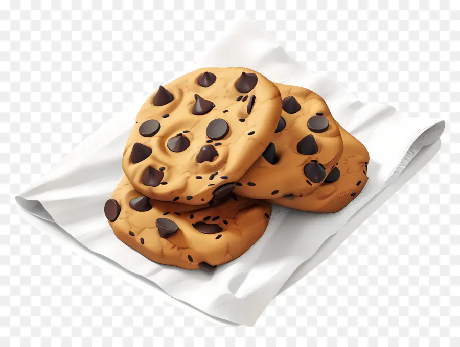 Cookies，Biscuits Aux Pépites De Chocolat PNG