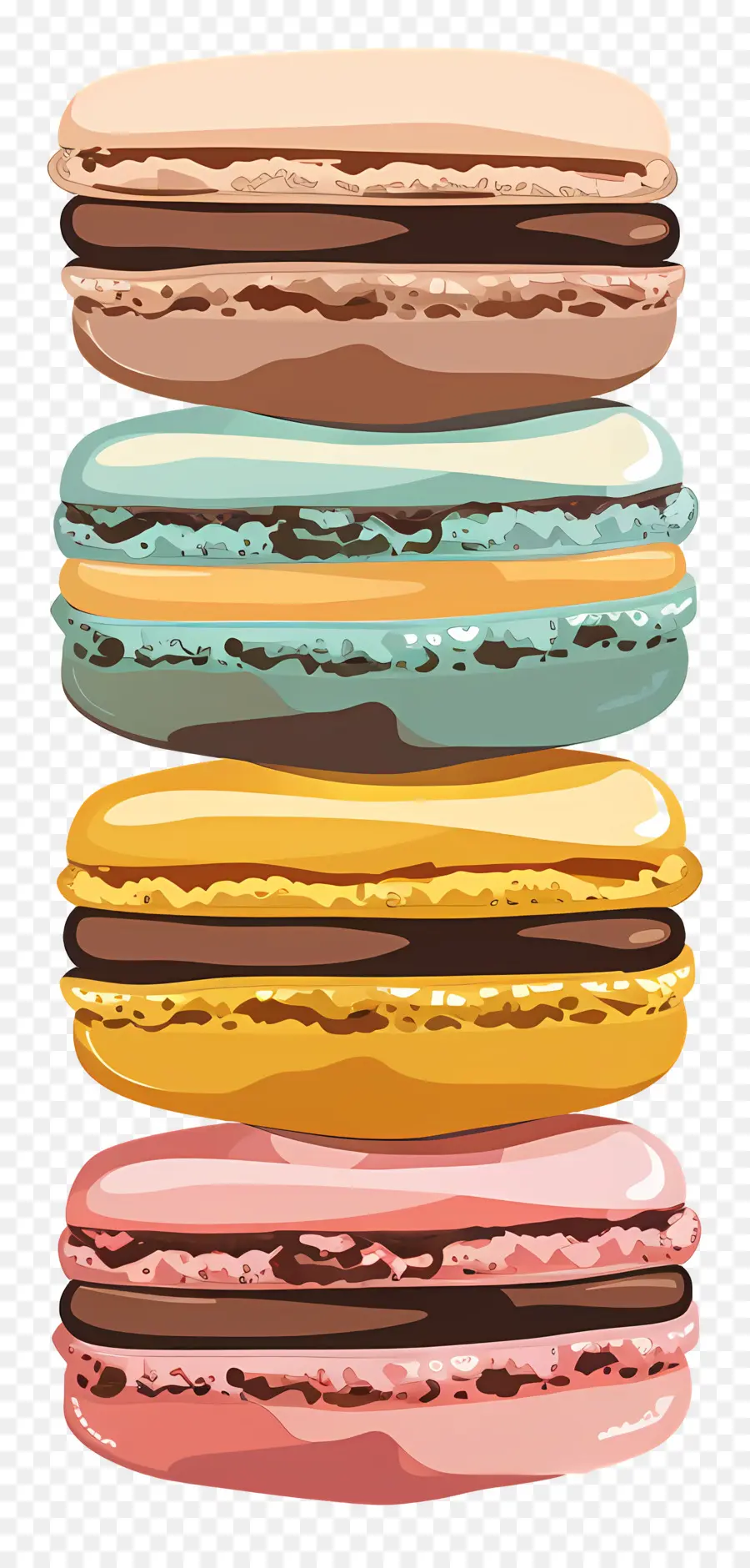 Macarons，Macarons Colorés PNG