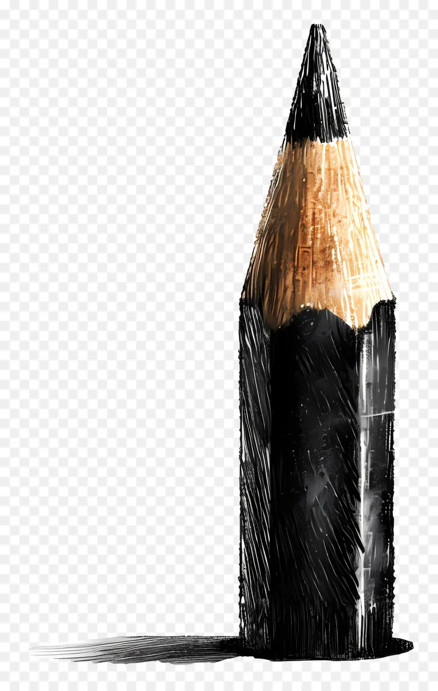 Crayon，Crayon Noir PNG