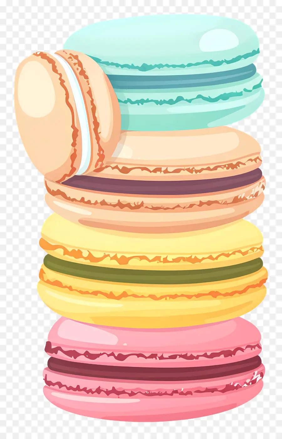 Macarons，Macarons Colorés PNG