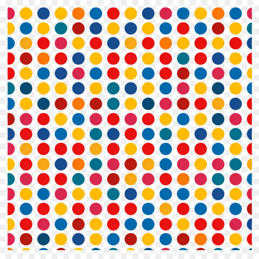 Motif à Pois，Points Colorés PNG