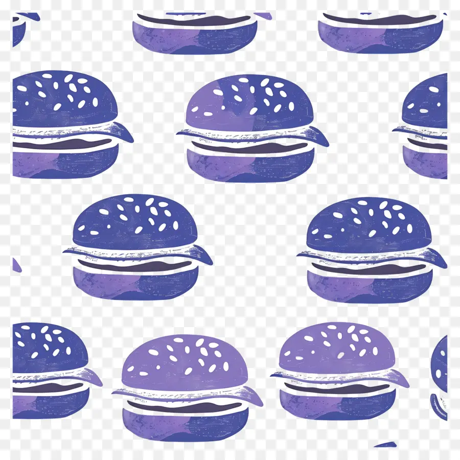 Modèle De Hamburger，Hamburgers Violets PNG