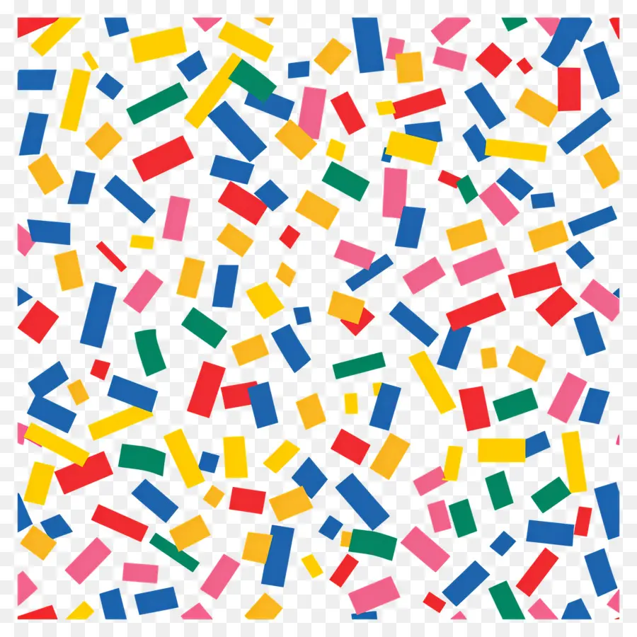 Motif De Confettis，Confettis Colorés PNG