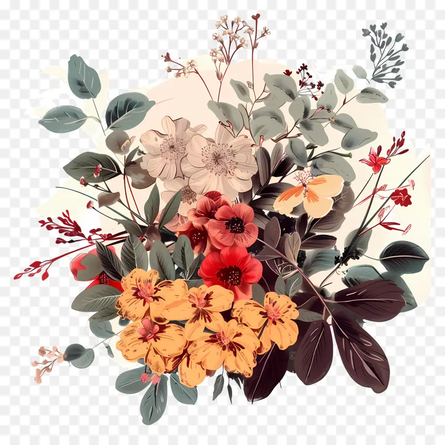 Bouquet De Fleurs，Fleurs PNG