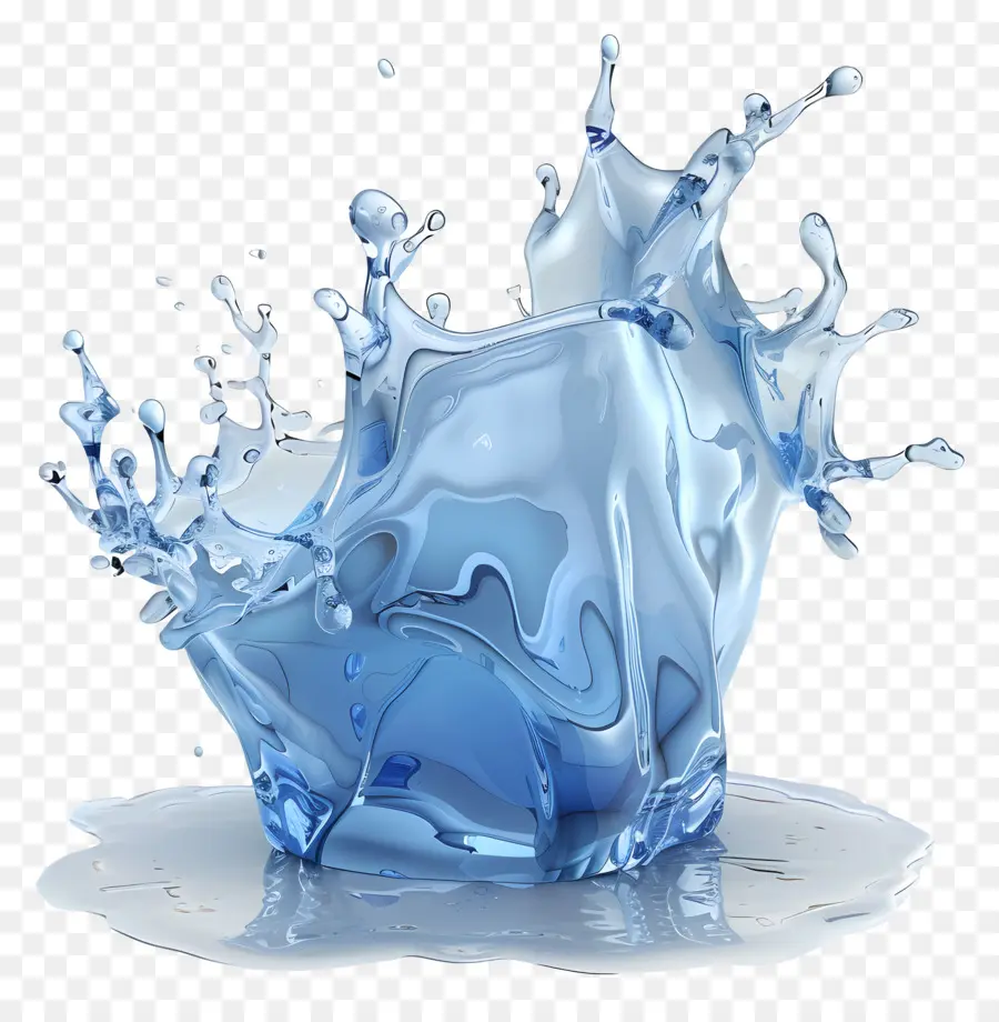 Eau éclaboussée De Glace，Glaçons PNG