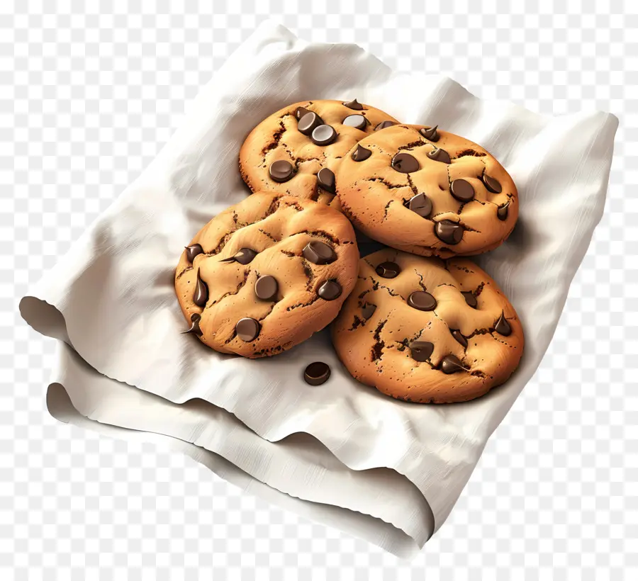 Cookies，Biscuits Aux Pépites De Chocolat PNG