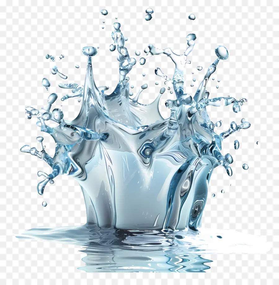 Eau éclaboussée De Glace，Eau PNG