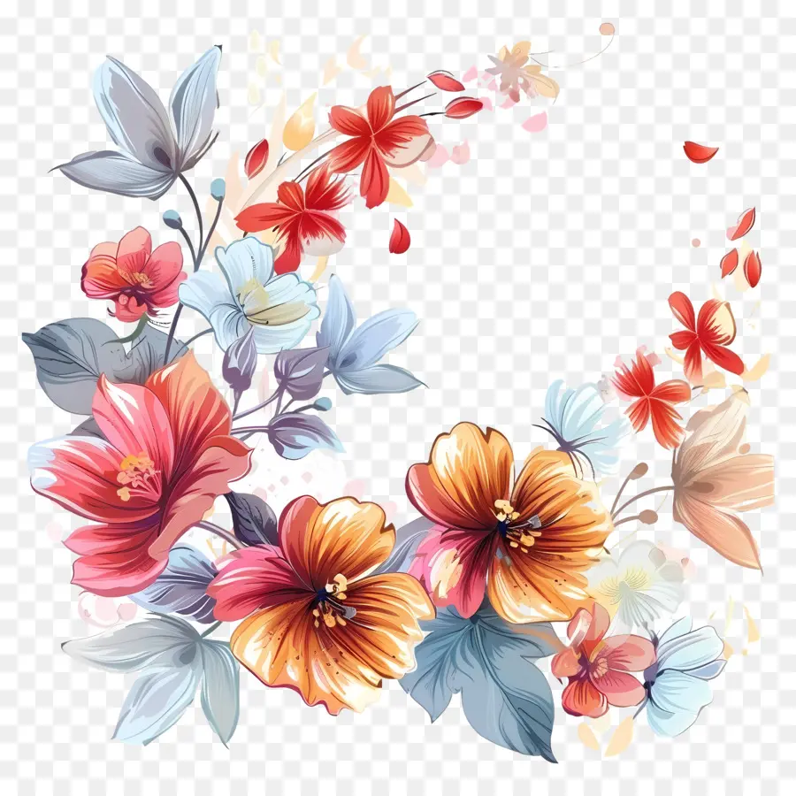 Fond De Fleurs，Fleurs PNG