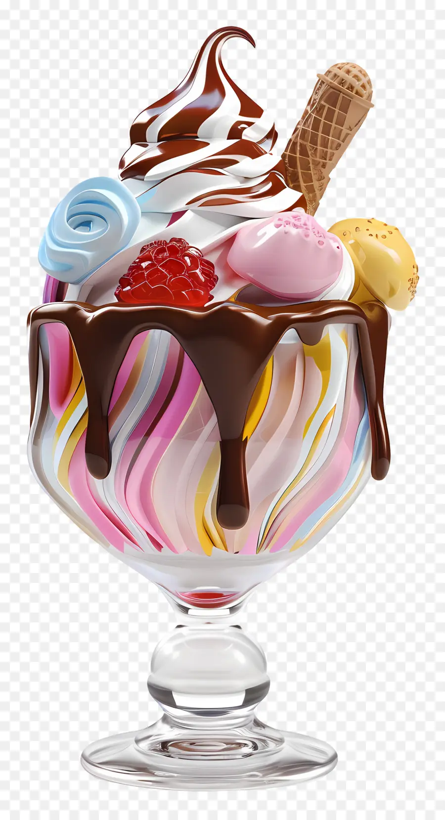 Coupe Glacée，Dessert PNG