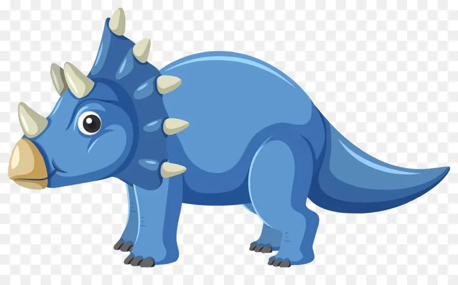 Dinosaure De Dessin Animé，Dinosaure Bleu PNG