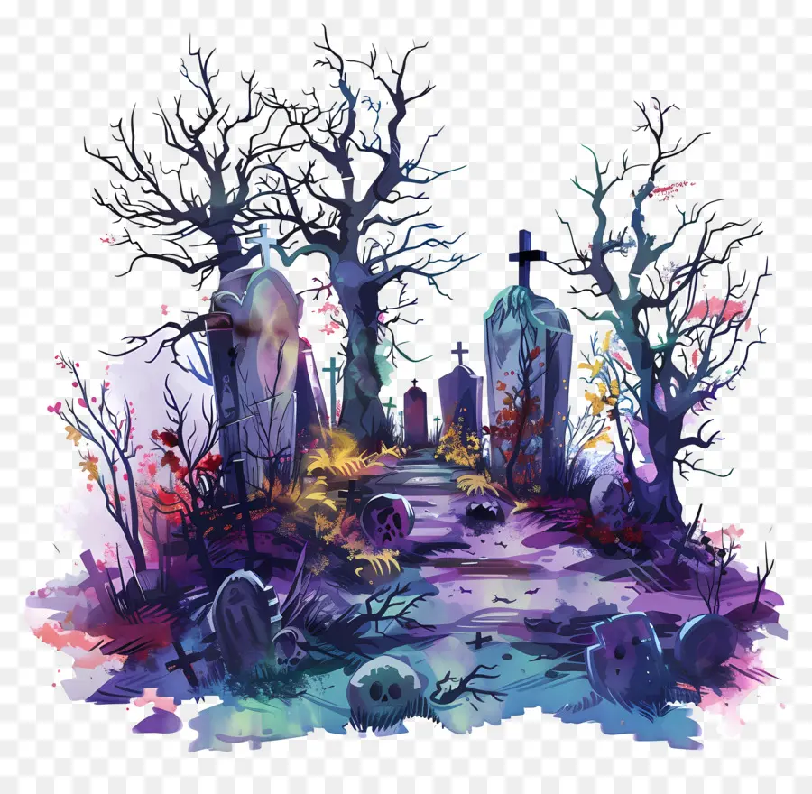 Cimetière De Zombies，Cimetière Hanté PNG