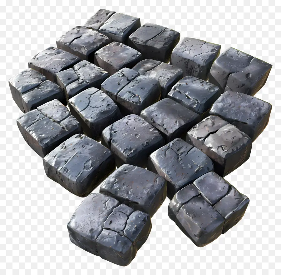 Pavé，Briquettes De Charbon De Bois PNG