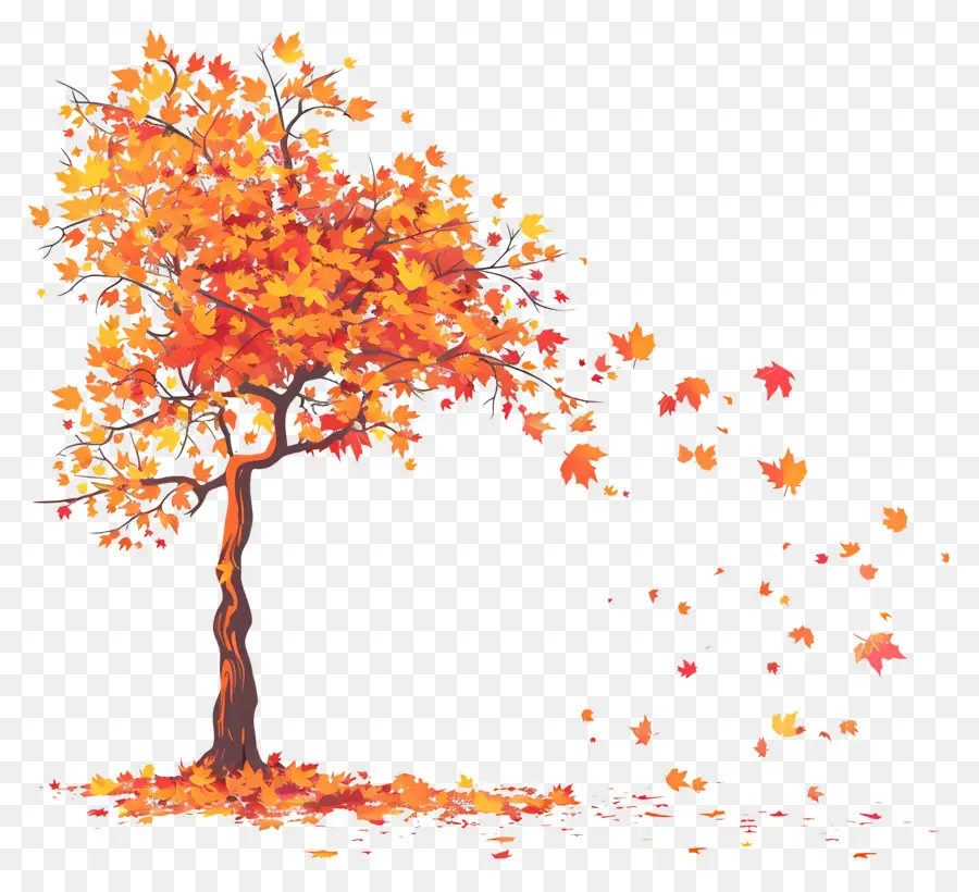 Fond D'automne，Arbre PNG