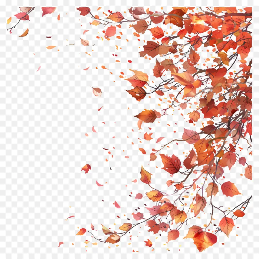 Fond D'automne，Feuilles D'automne PNG