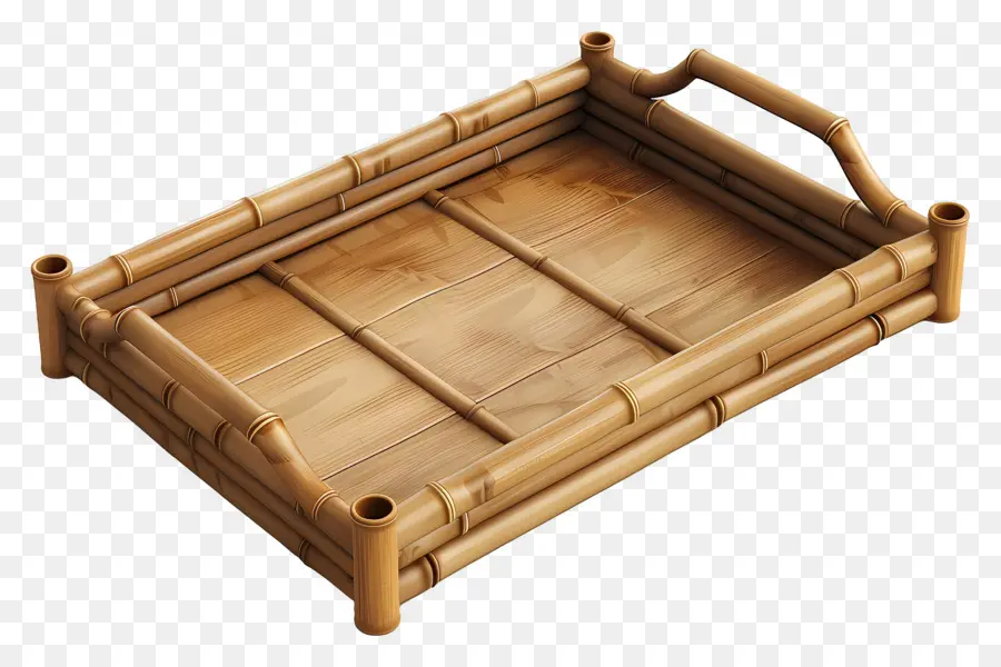 Plateau En Bambou，En Bois PNG