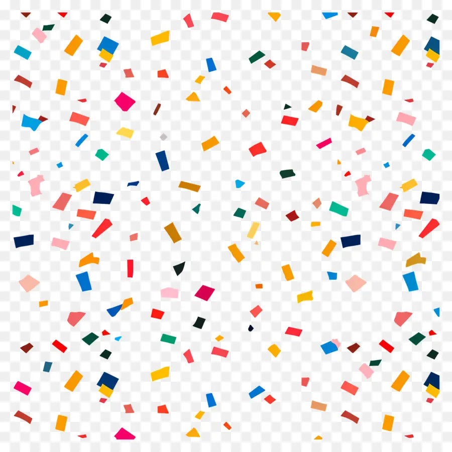 Motif De Confettis，Confettis Colorés PNG