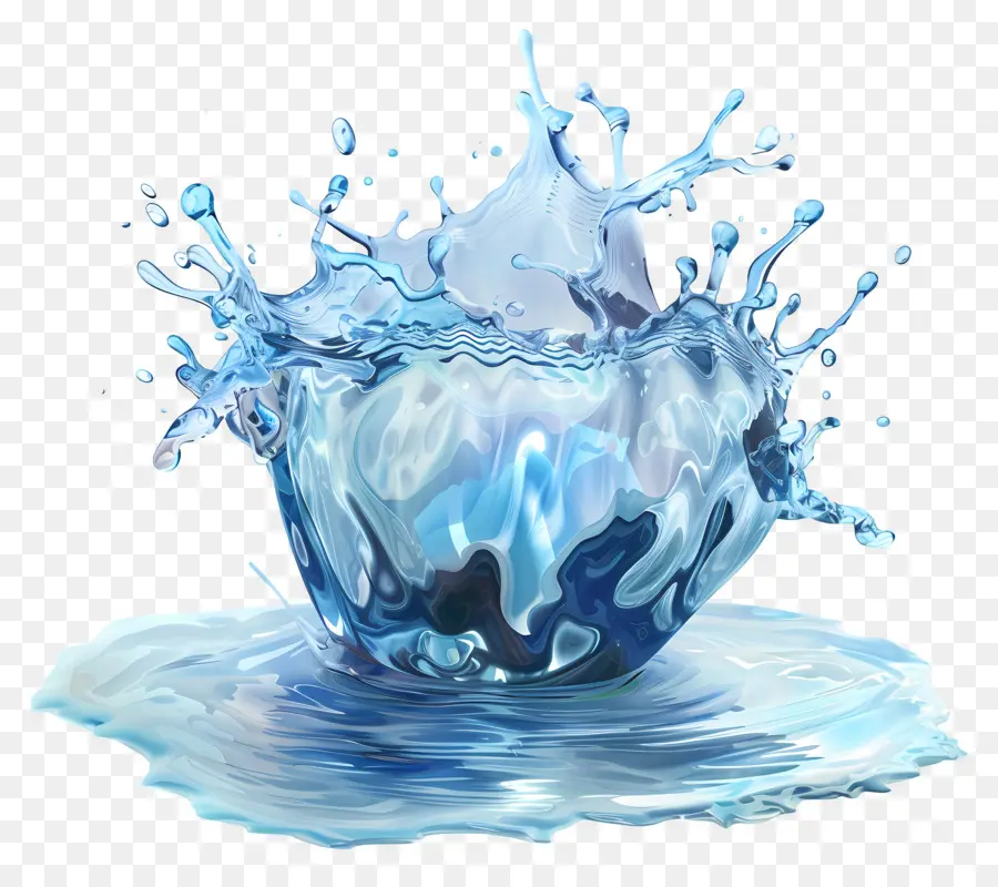 Eau éclaboussée De Glace，Éclaboussure D'eau PNG