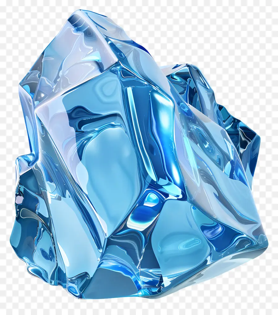 Glace Bleue，Cristal Bleu PNG