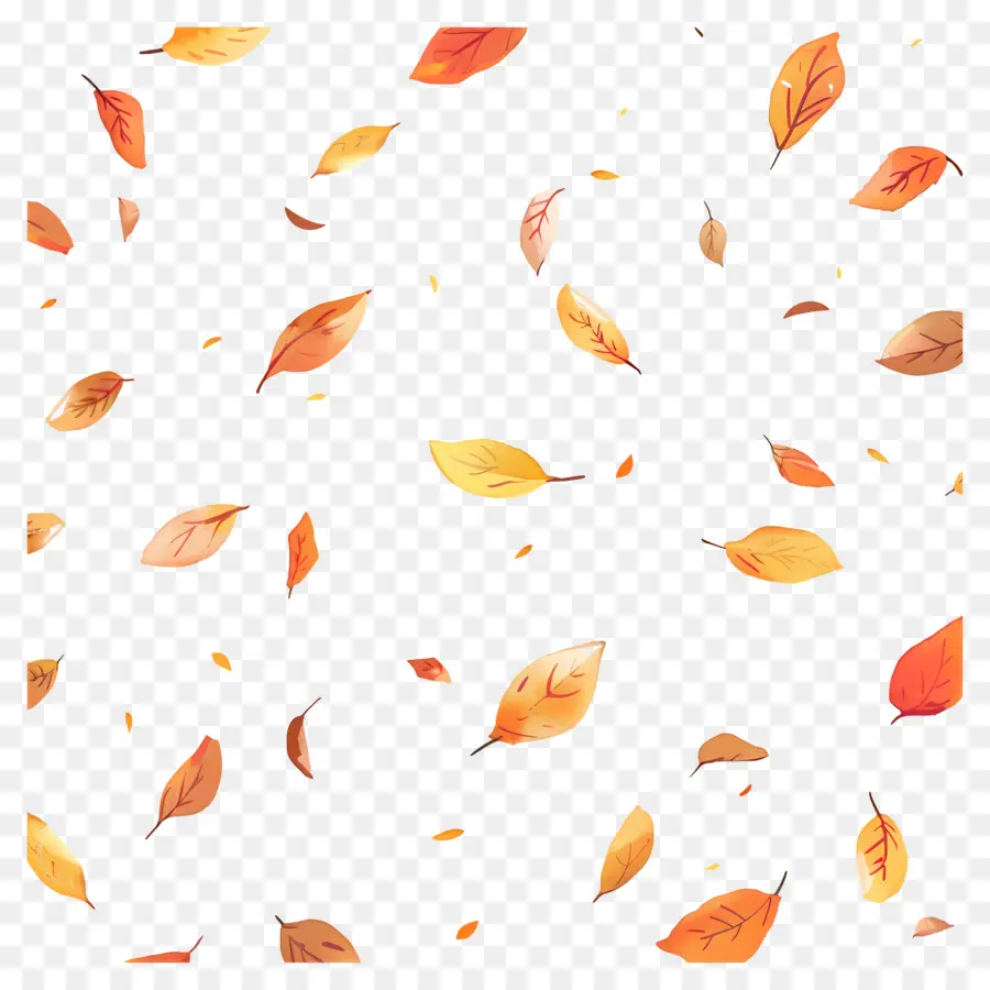 Fond D'automne，Feuilles PNG