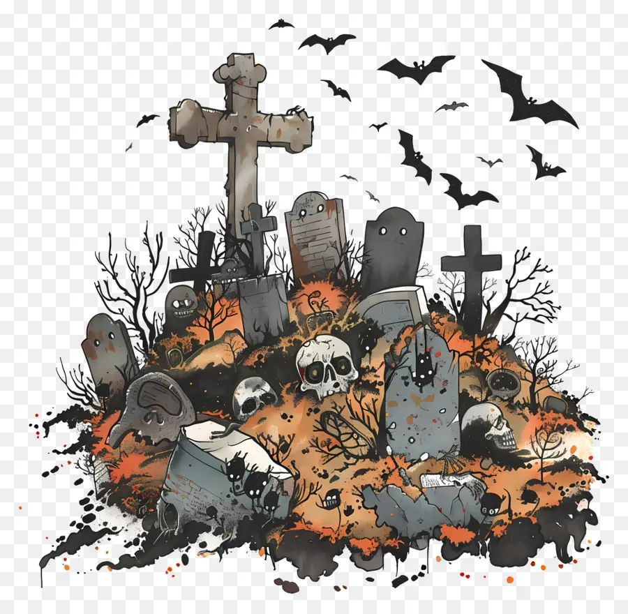 Cimetière De Zombies，Cimetière PNG