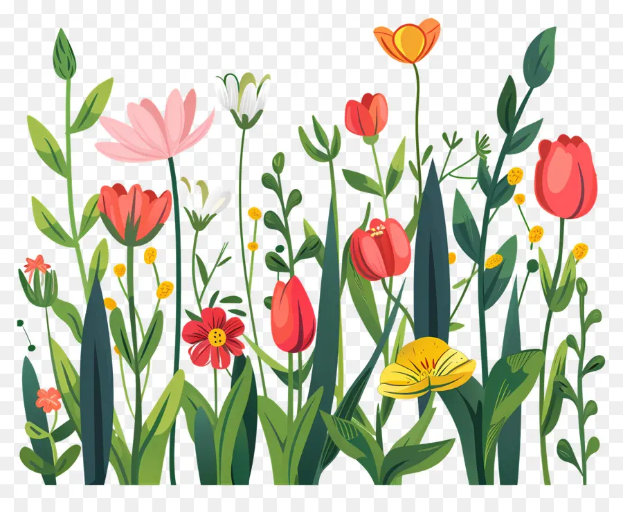 Fond De Printemps，Fleurs PNG