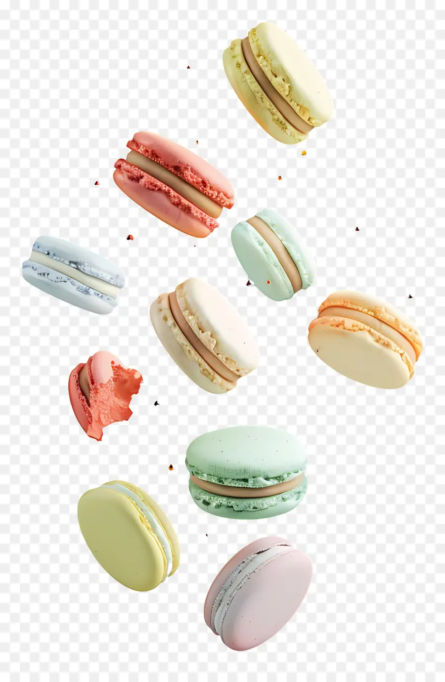 Macarons，Dessert PNG