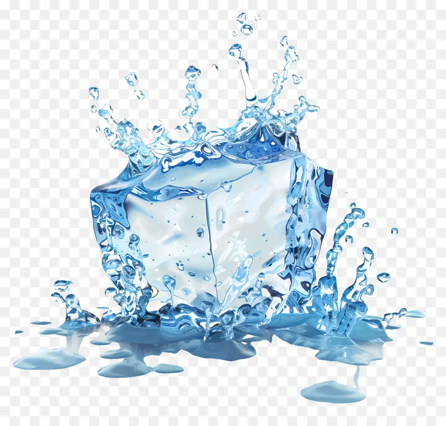 Eau éclaboussée De Glace，Eau PNG