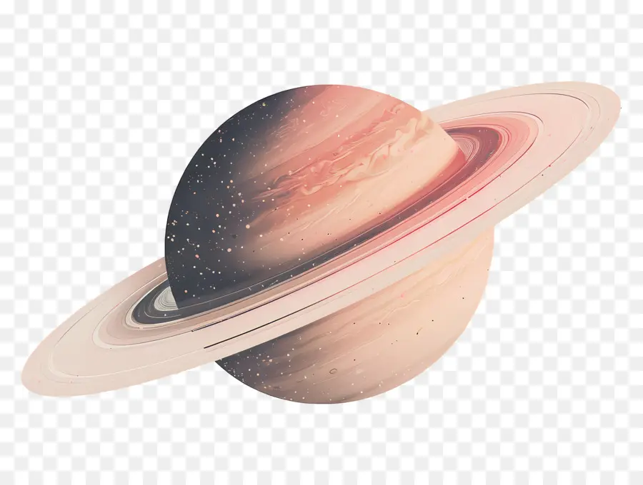 Saturne，Planète Avec Des Anneaux PNG