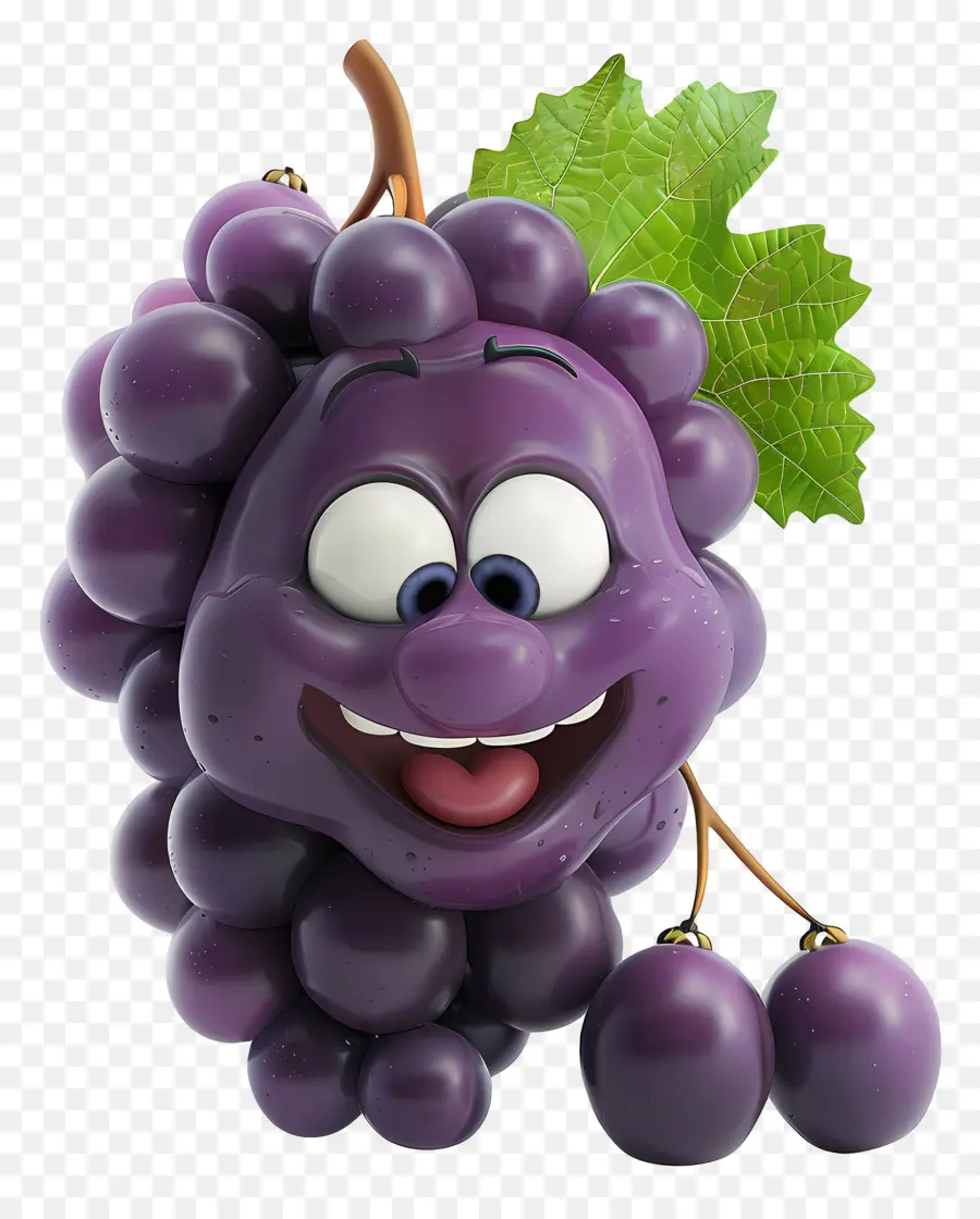 Grappe De Raisin，Caricature De Raisin PNG