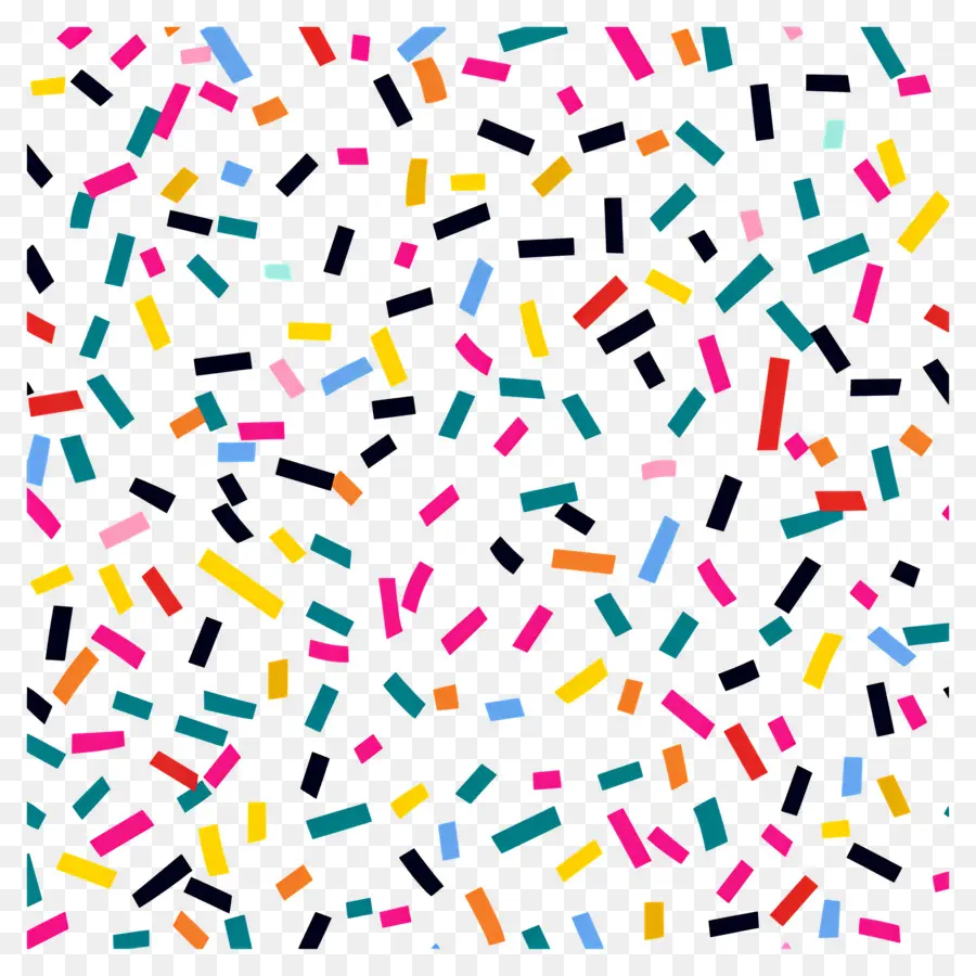 Motif De Confettis，Confettis Colorés PNG