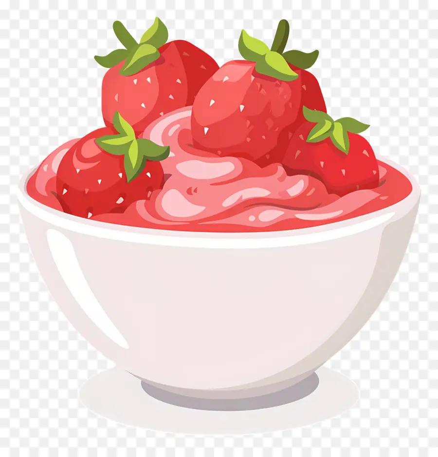 Pouding Aux Fraises，Dessert Aux Fraises PNG