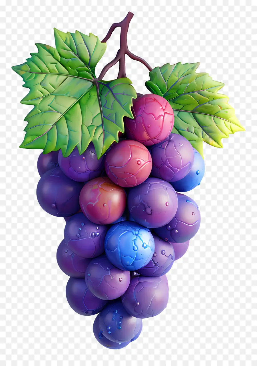 Grappe De Raisin，Raisins Violets PNG