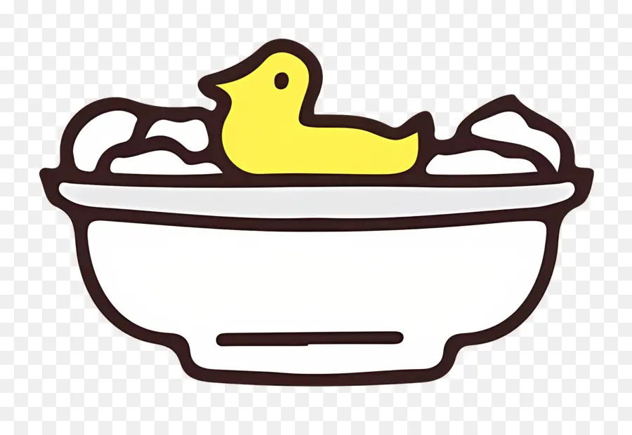 Baignoire，Canard Jaune PNG