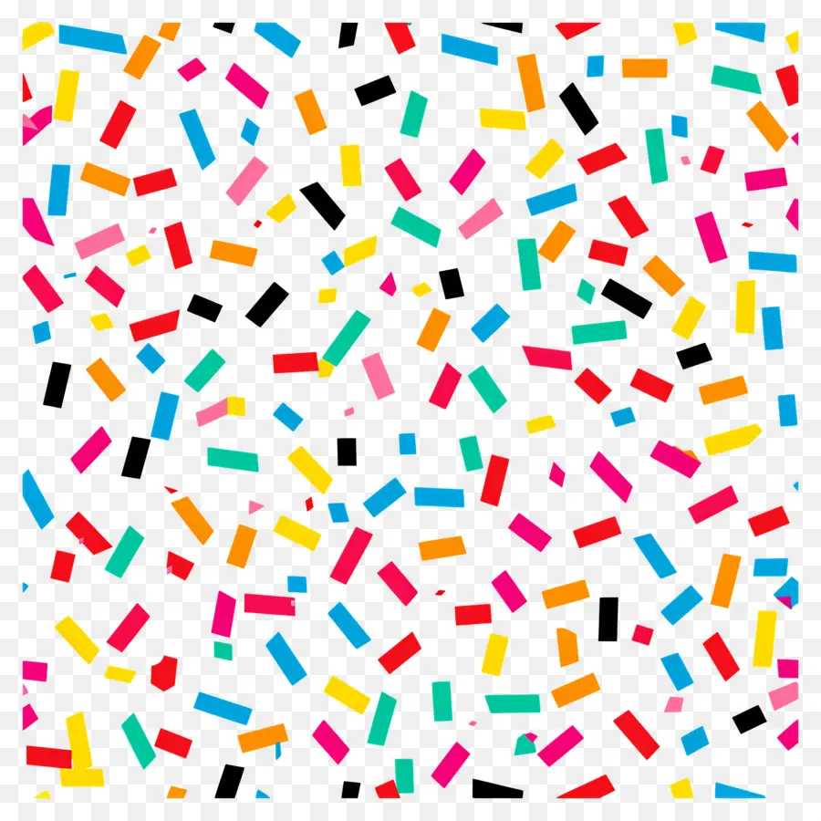 Motif De Confettis，Confettis Colorés PNG