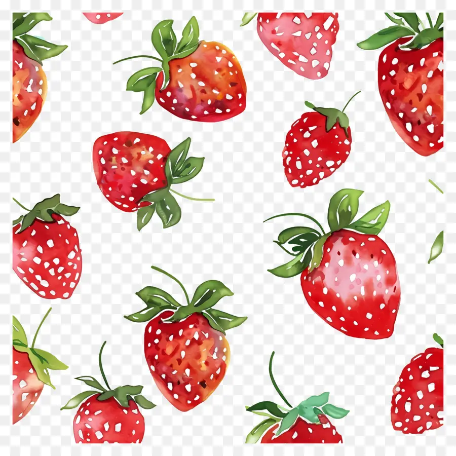 Motif Fraise，Fraises PNG