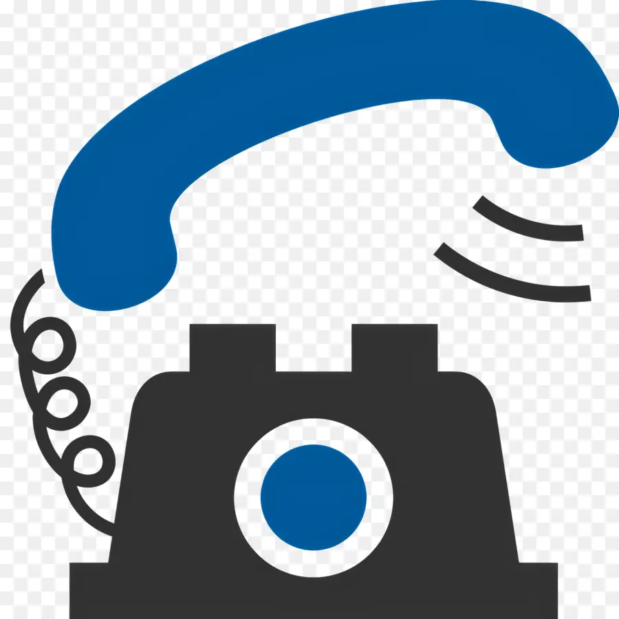 Appel Téléphonique，Téléphone Bleu PNG