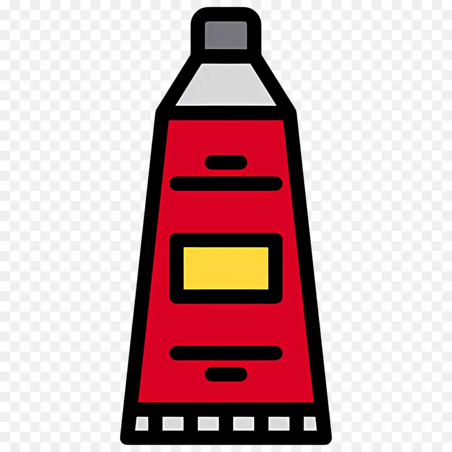 Bouteille De Peinture，Tube De Peinture Rouge PNG