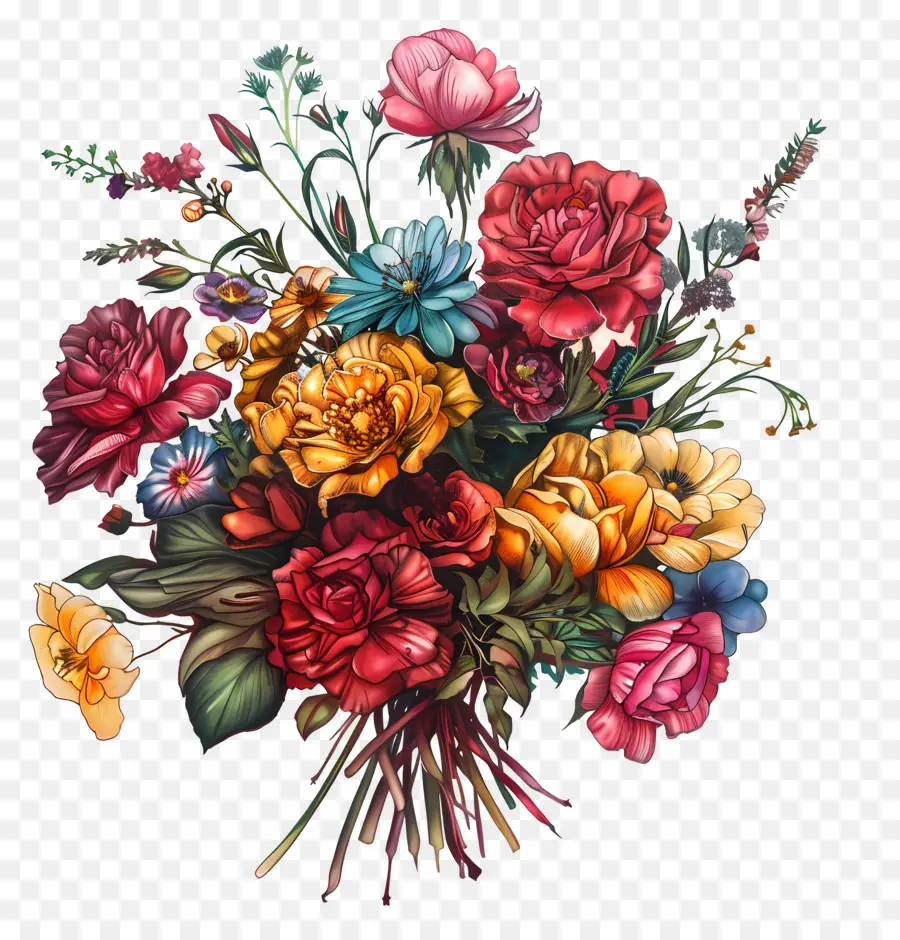 Bouquet De Fleurs，Bouquet PNG