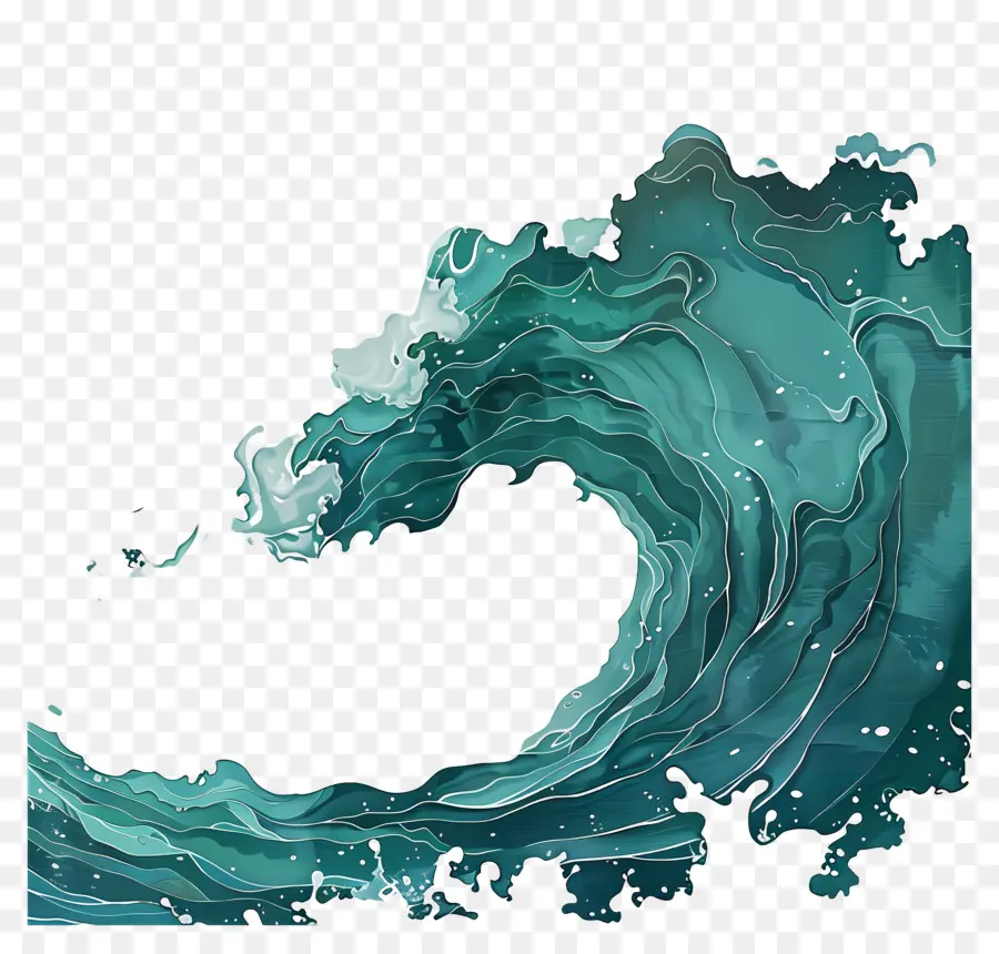 Vague D'eau，Vague PNG