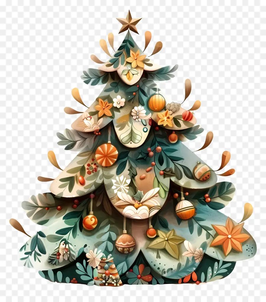 Arbre De Noël，Décorations PNG