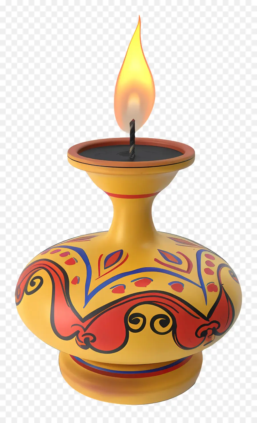 Lampe Diya，Lampe à Huile PNG