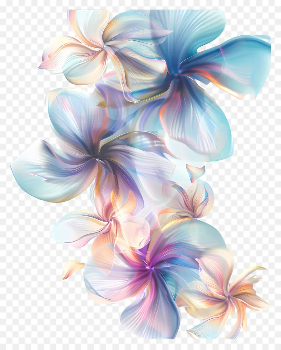 Fond De Fleurs，Fleurs Abstraites PNG