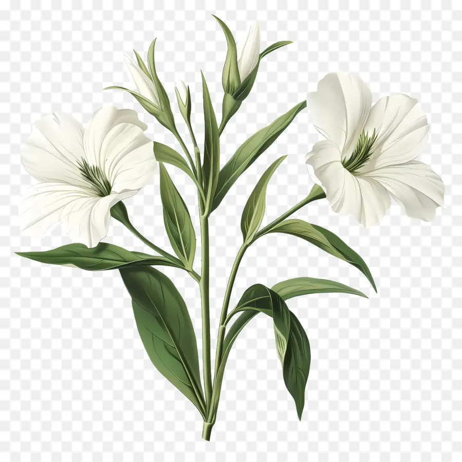 Fleurs Blanches，Fleurir PNG